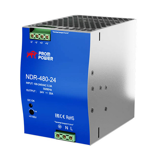 Блок питания NDR NDR-480-24 Блок питания NDR NDR-480-24