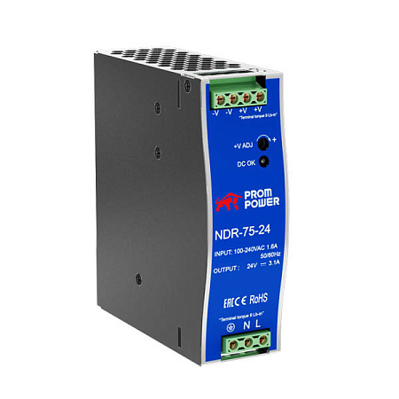 Блок питания NDR NDR-75-24 Блок питания NDR NDR-75-24