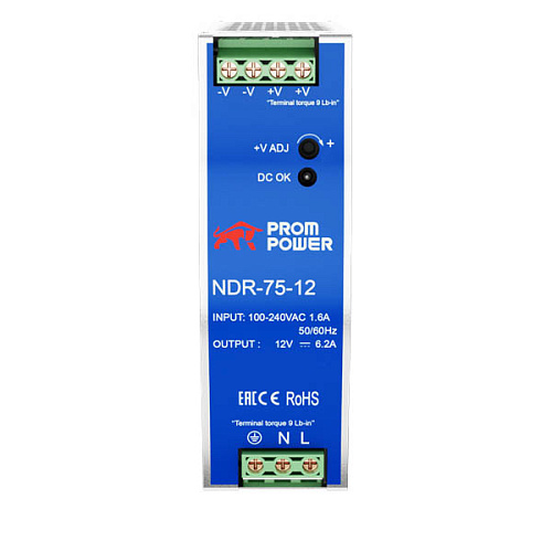 Блок питания NDR NDR-75-12 Блок питания NDR NDR-75-12